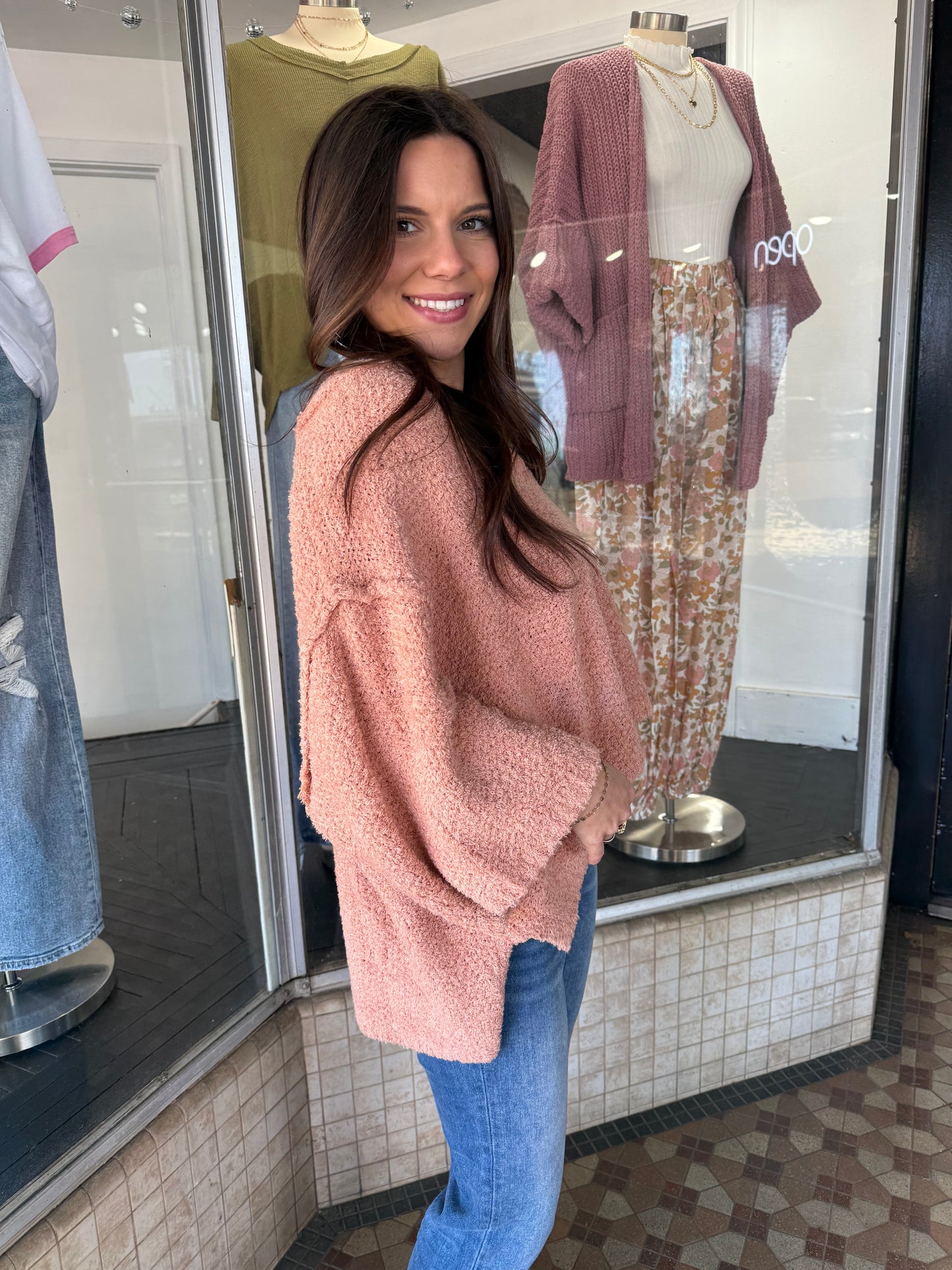 Fuzzy Textured Sweater