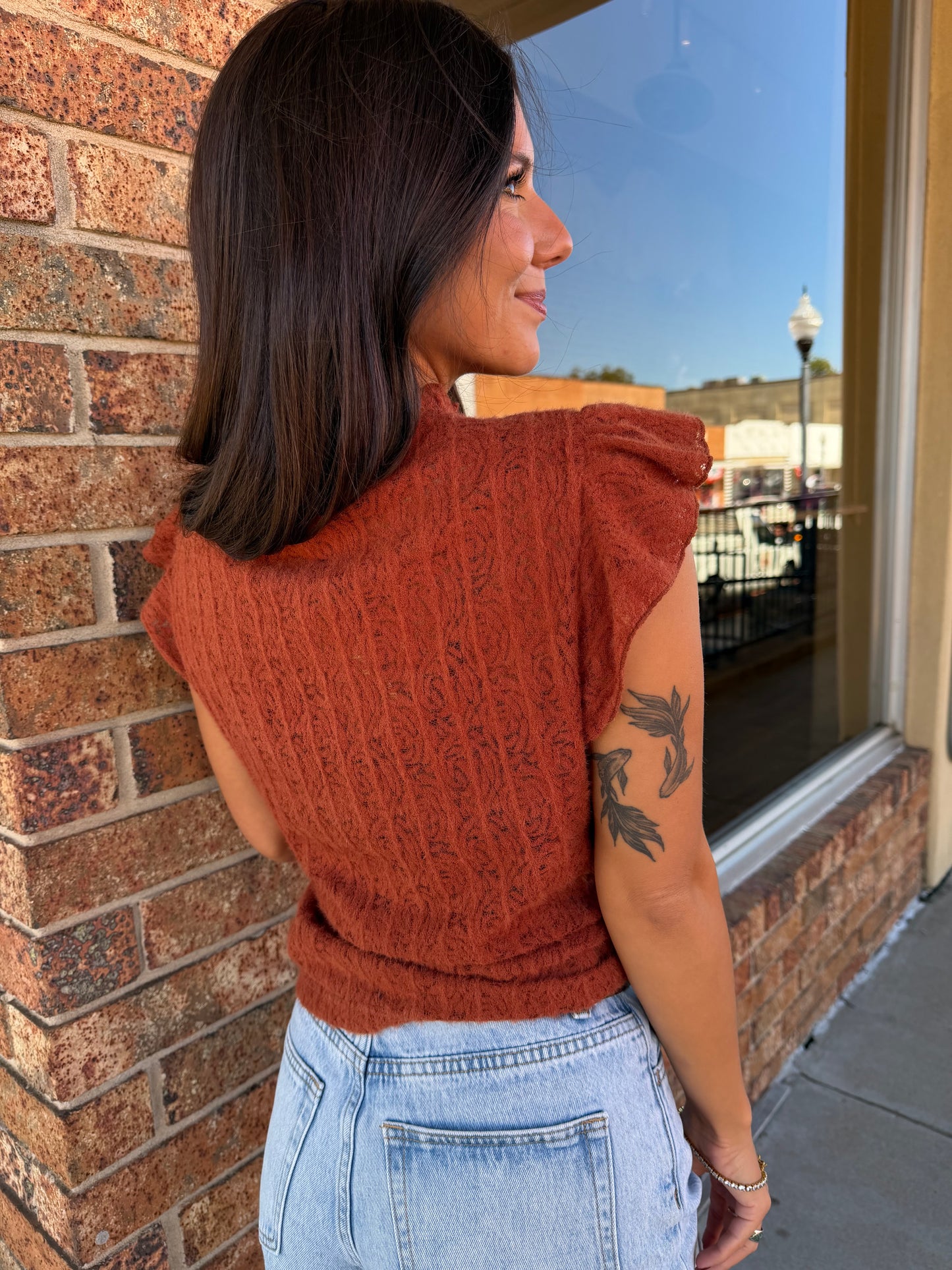 Caught in the Lace Top