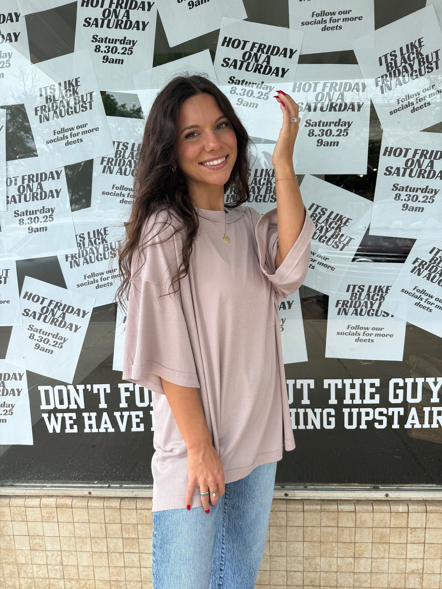 Ribbed Boyfriend Top