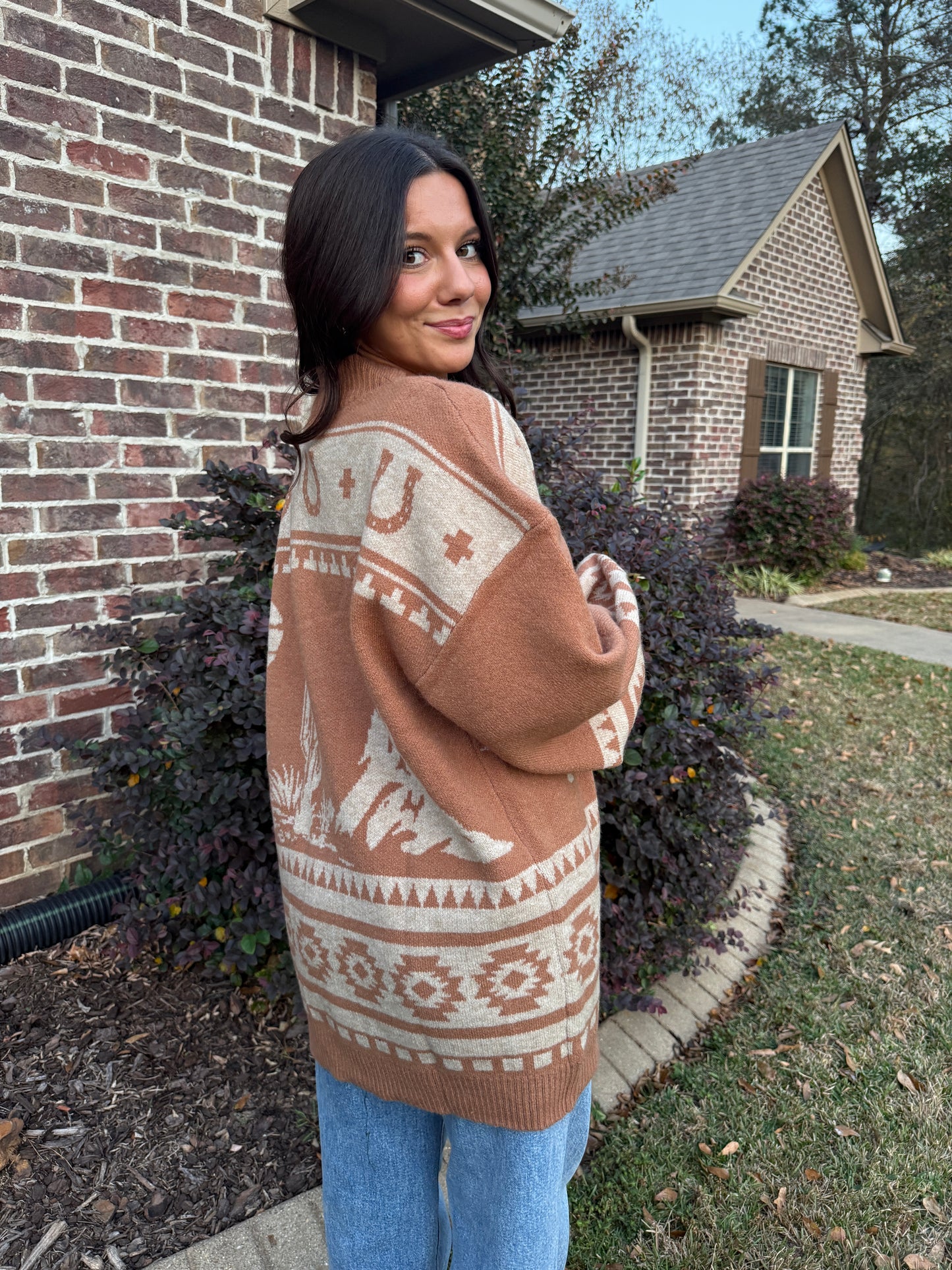 Western Horse Cardigan