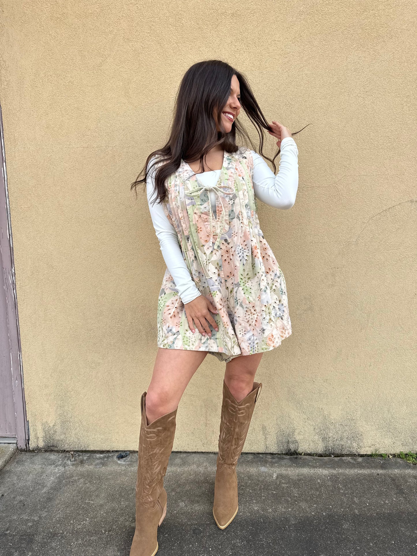 Florals Night Romper