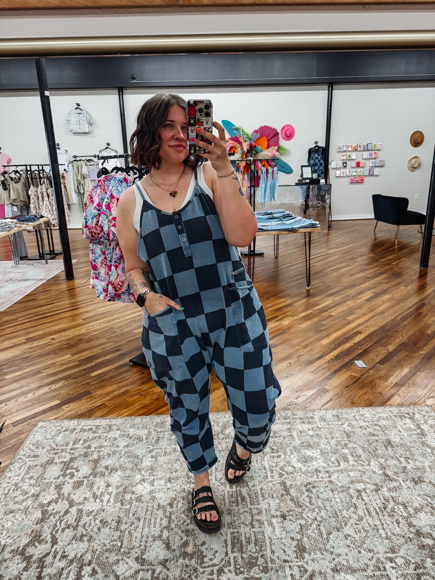 Checkered Jumpsuit