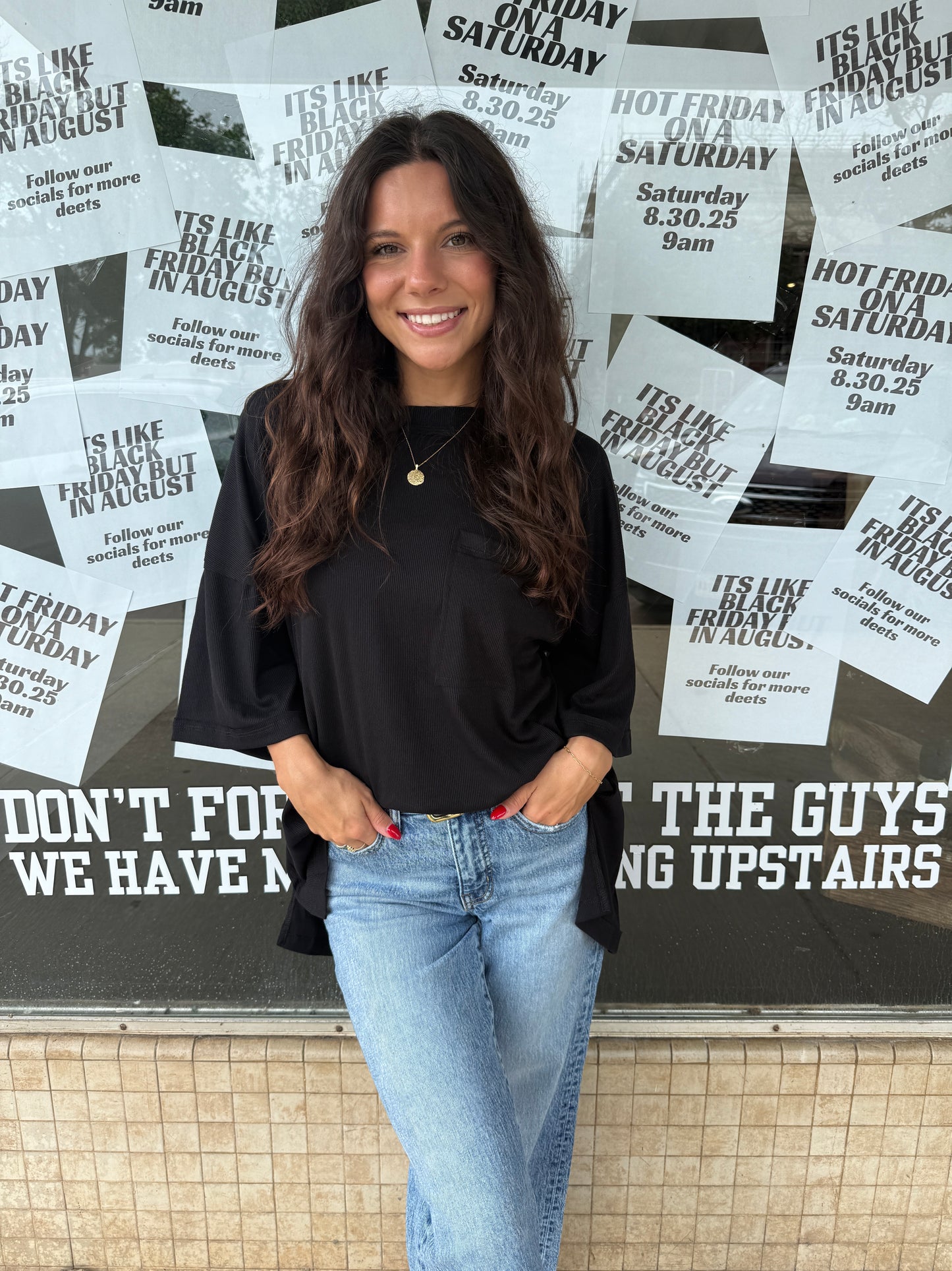 Ribbed Boyfriend Top