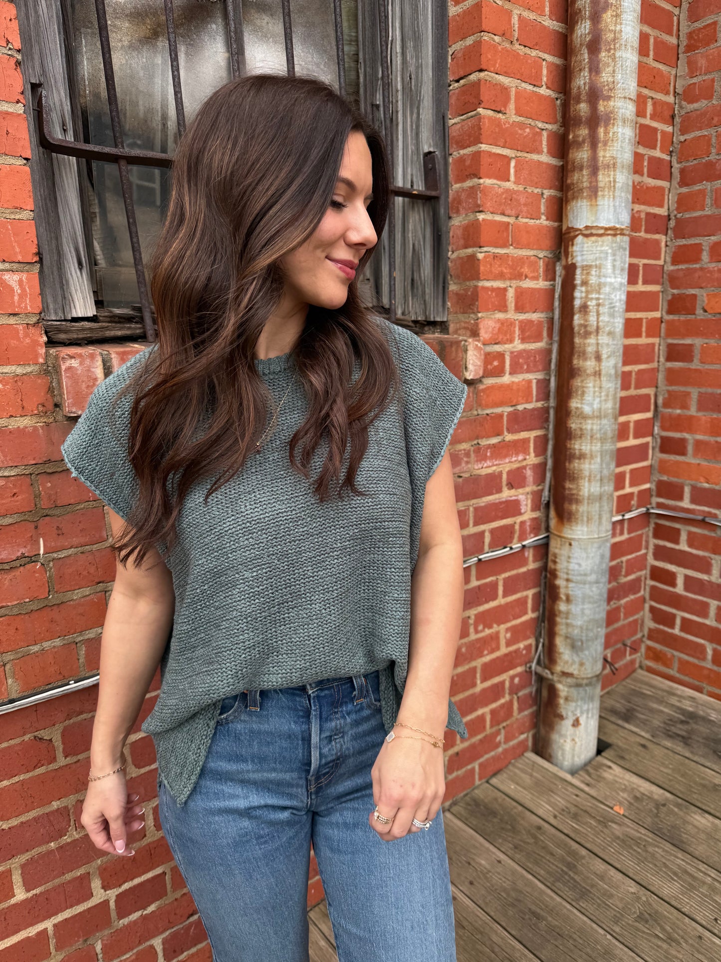 Jaded Blue Sweater Vest