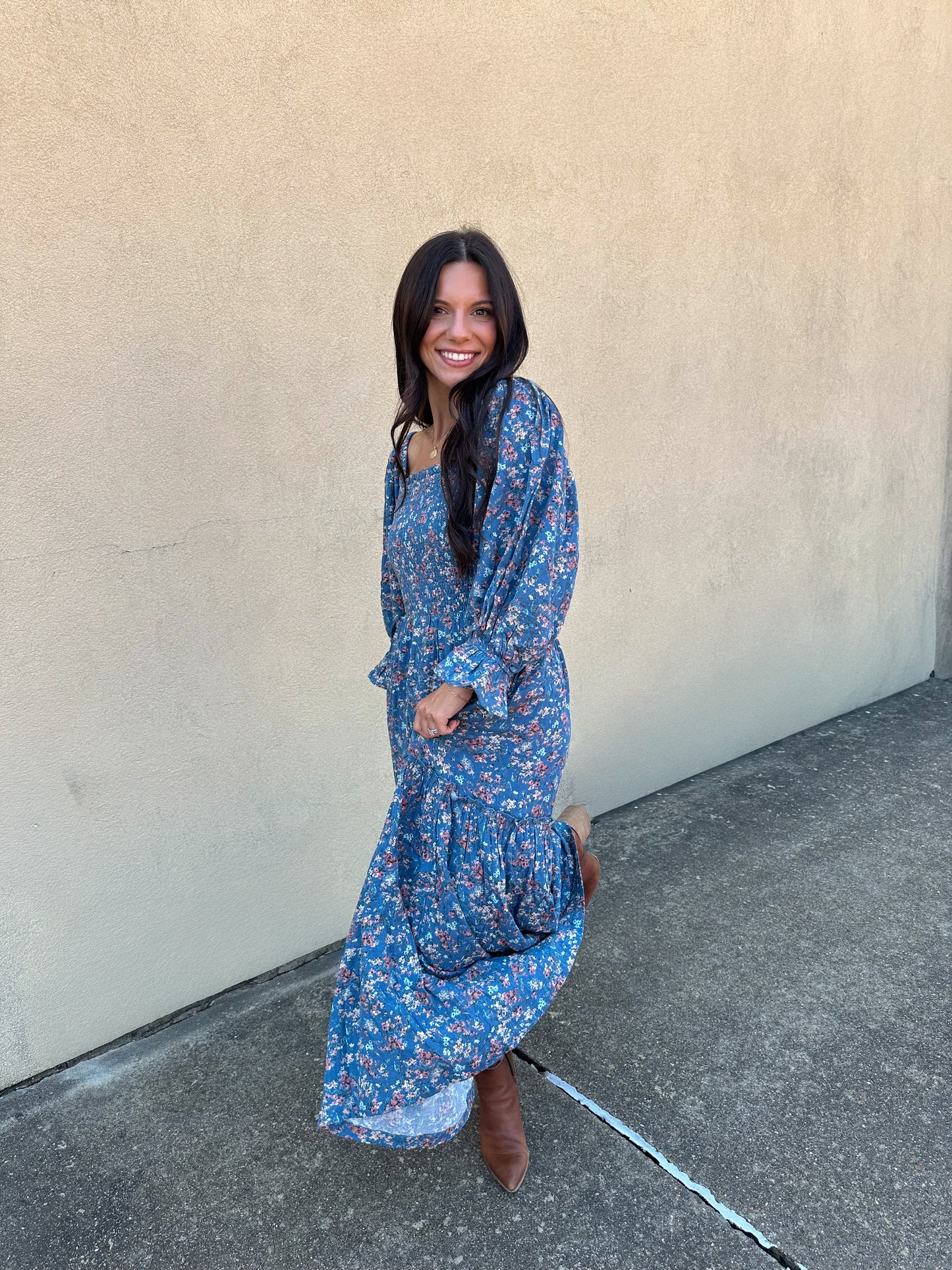Evening Ember Floral Dress
