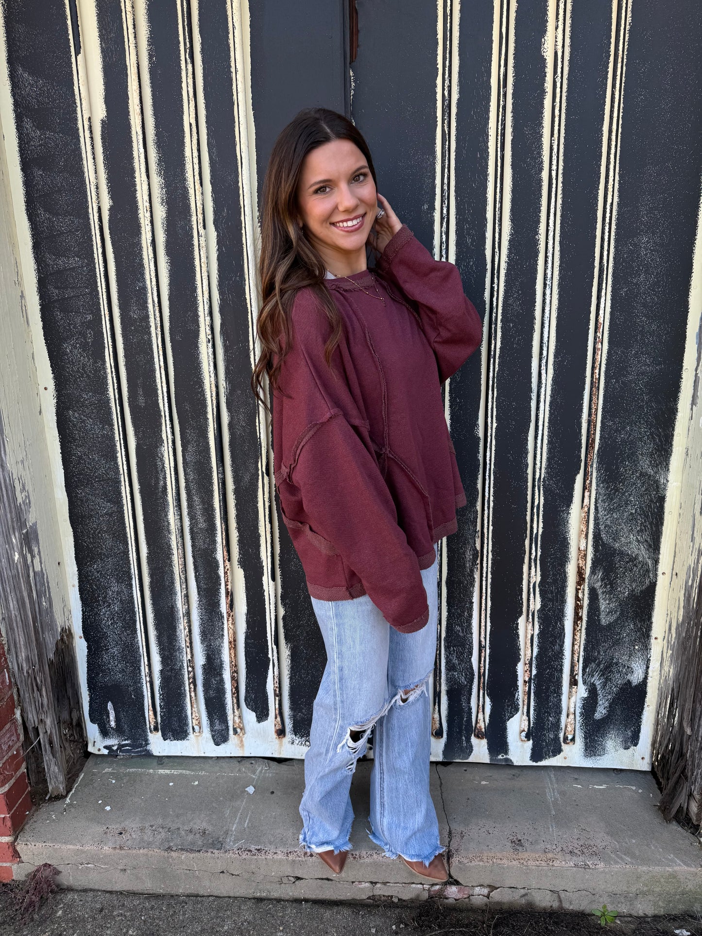Burgundy Sweatshirt