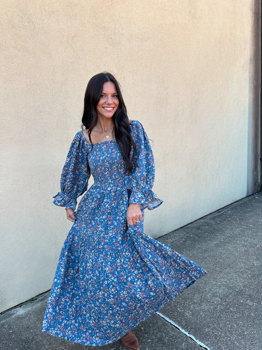 Evening Ember Floral Dress