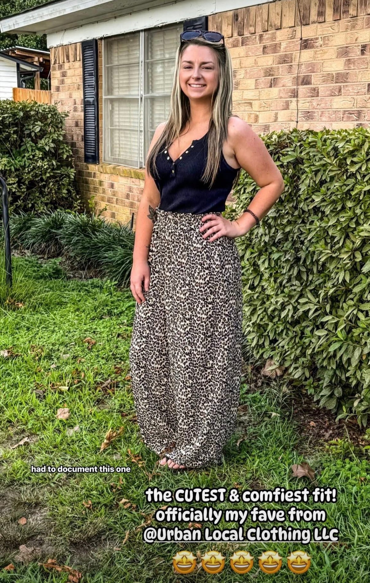 Pleated Leopard Pants