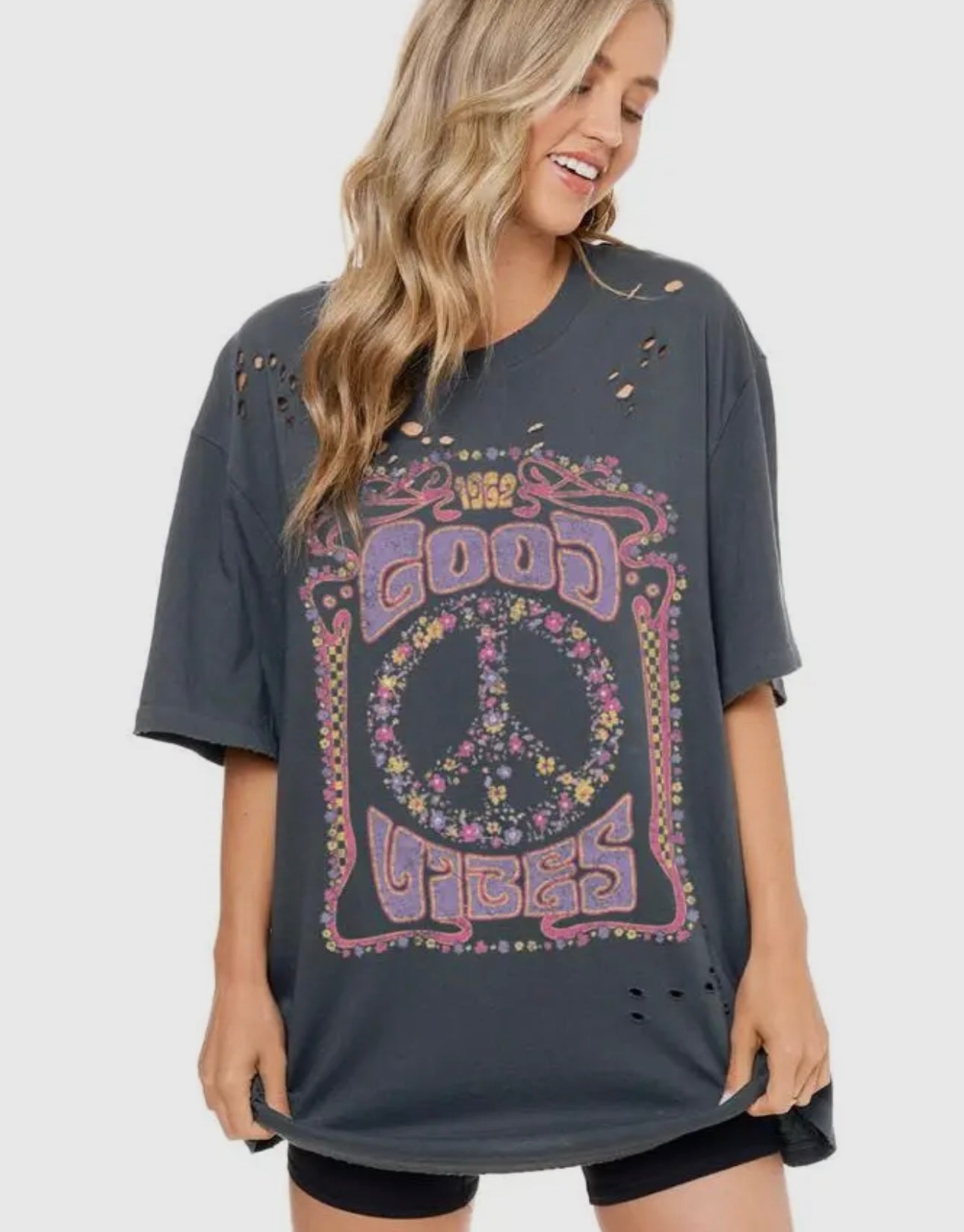 Good Vibes Floral Grpahic