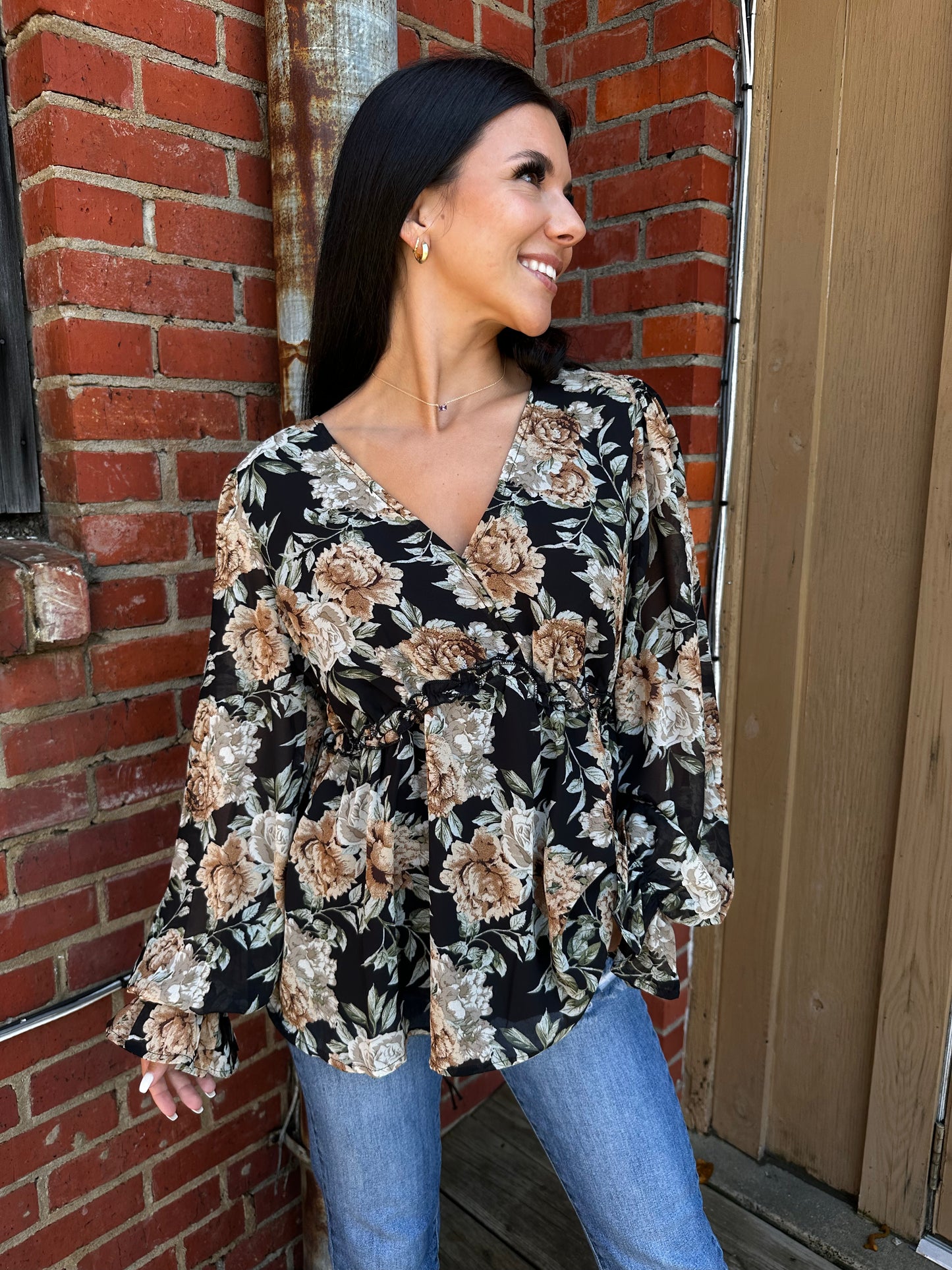 Floral Gal peplum