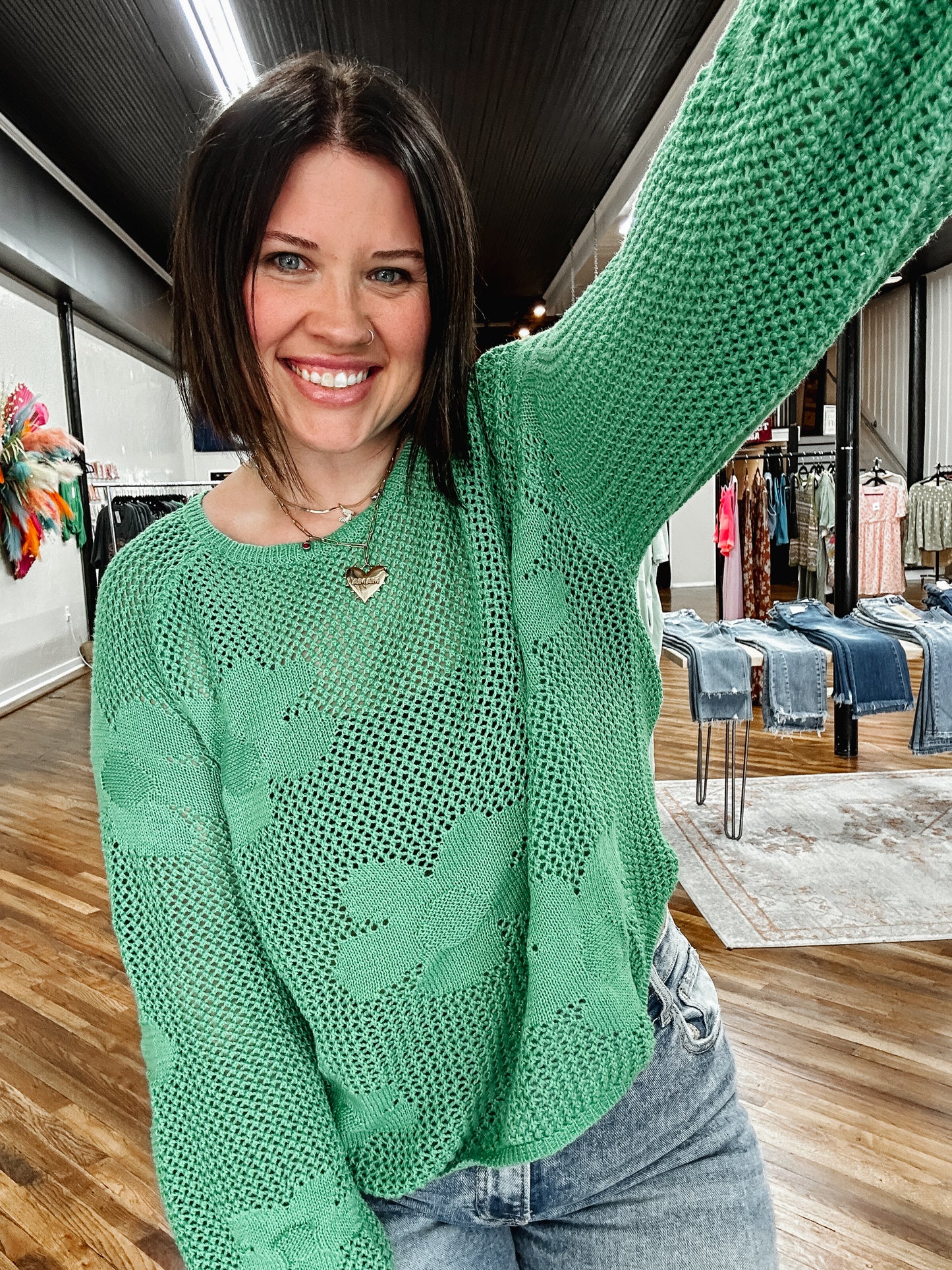 Garden getaway knit top