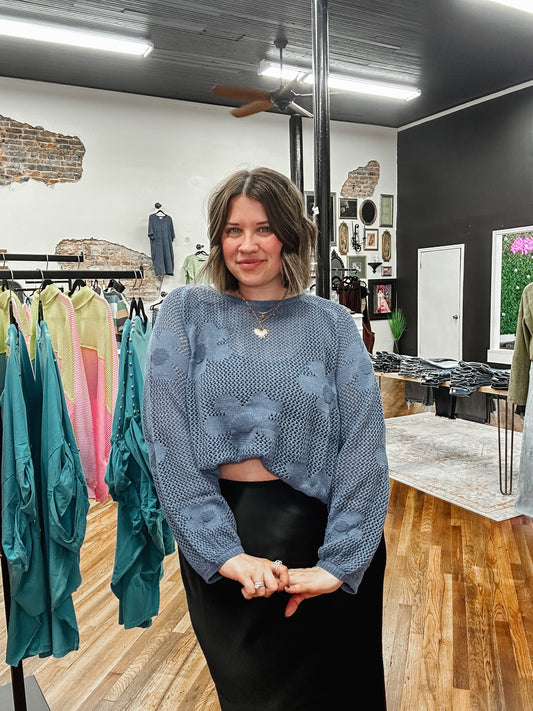 Garden getaway knit top