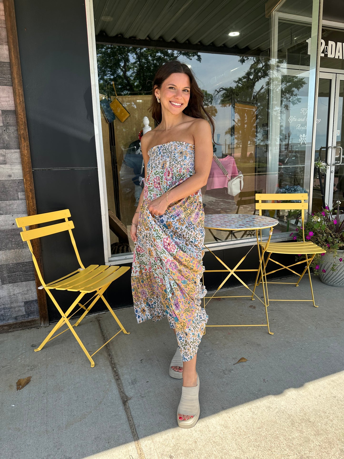 Patched Flowers Skirt