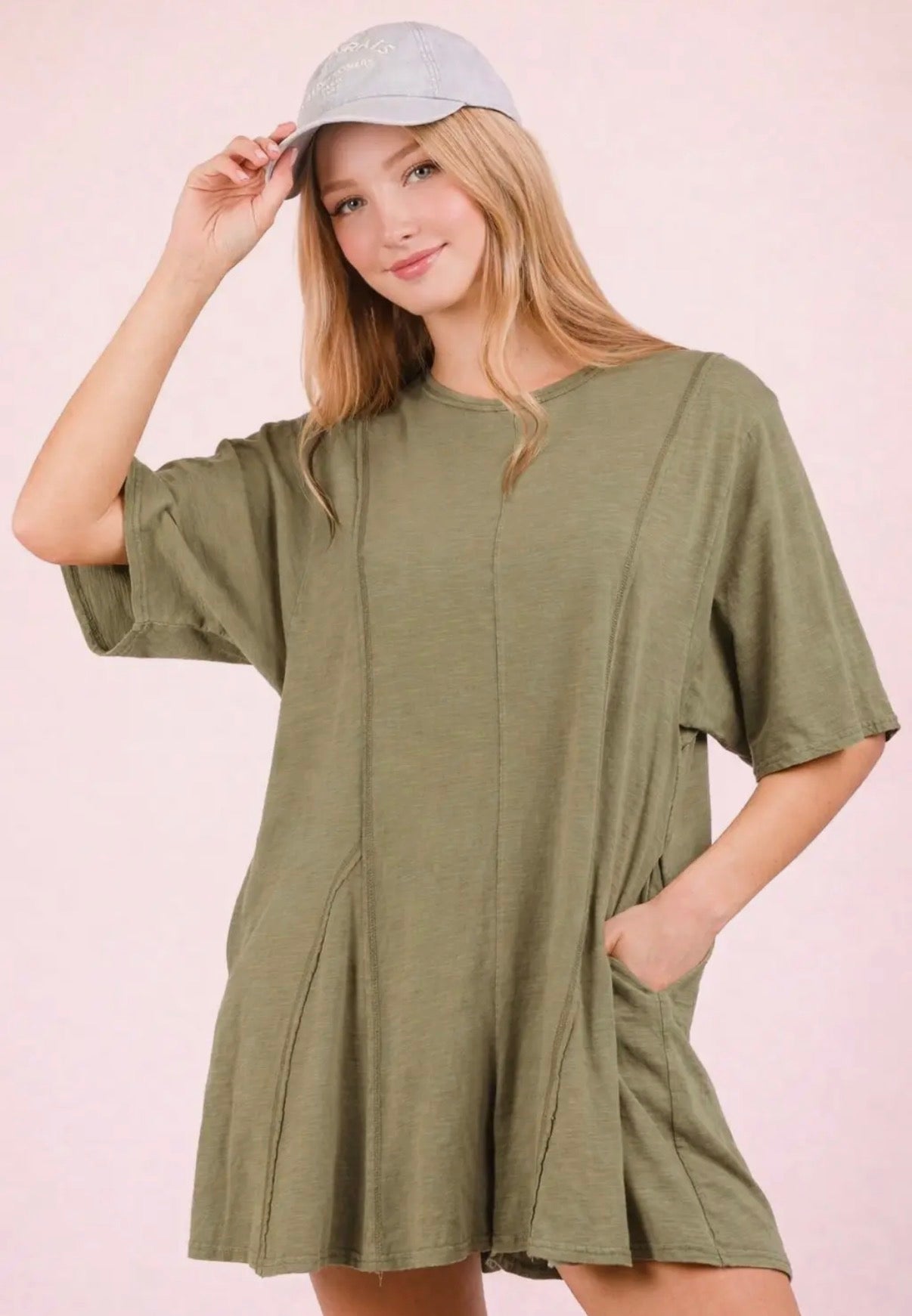 Sage Mineral Washed Romper