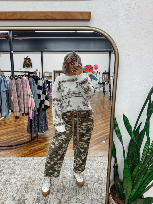 In the stable Sweater