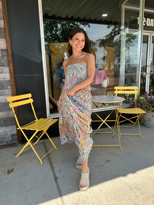 Patched Flowers Skirt