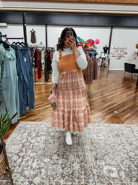 Sweetened Charm Overall dress