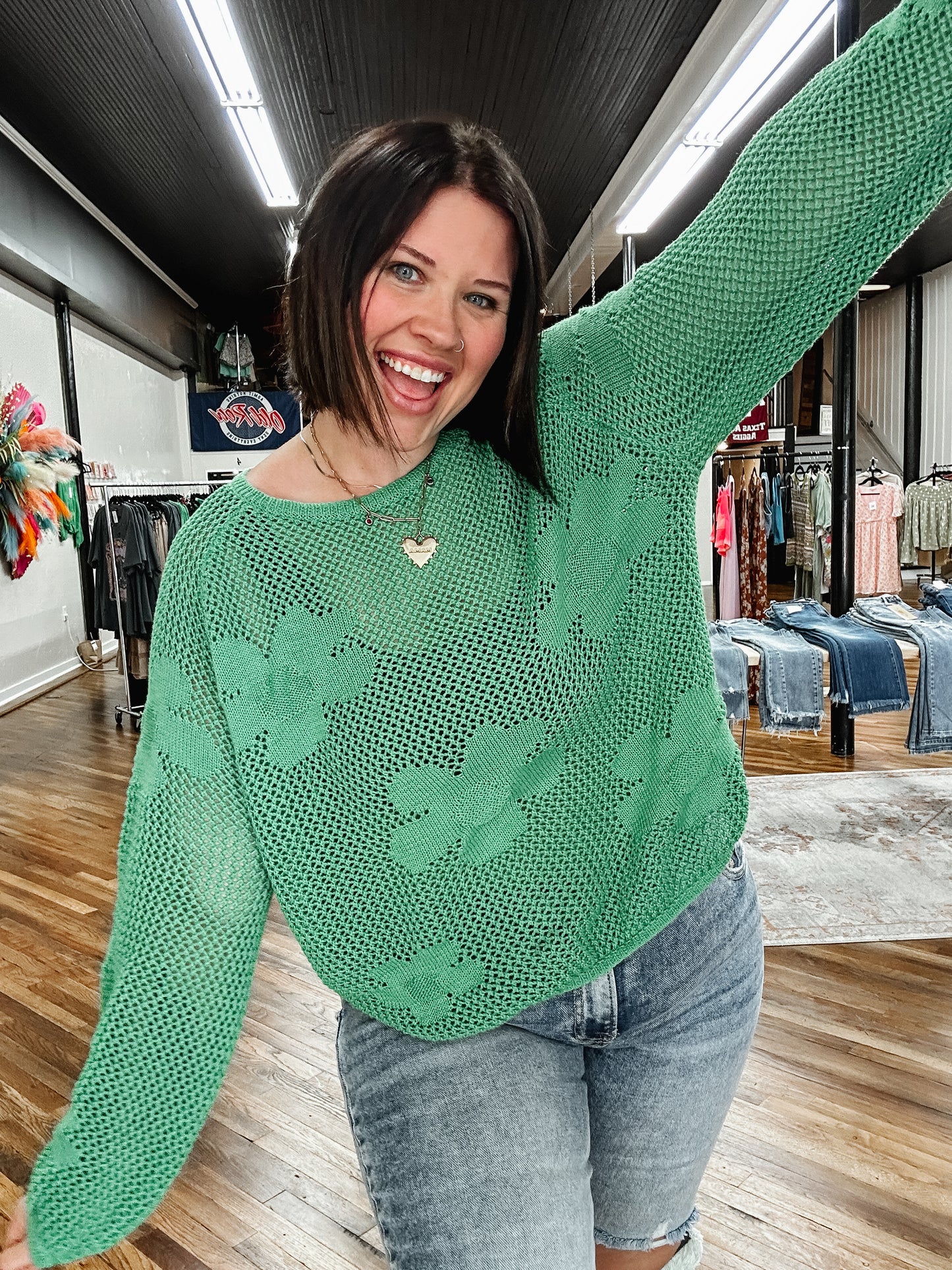 Garden getaway knit top