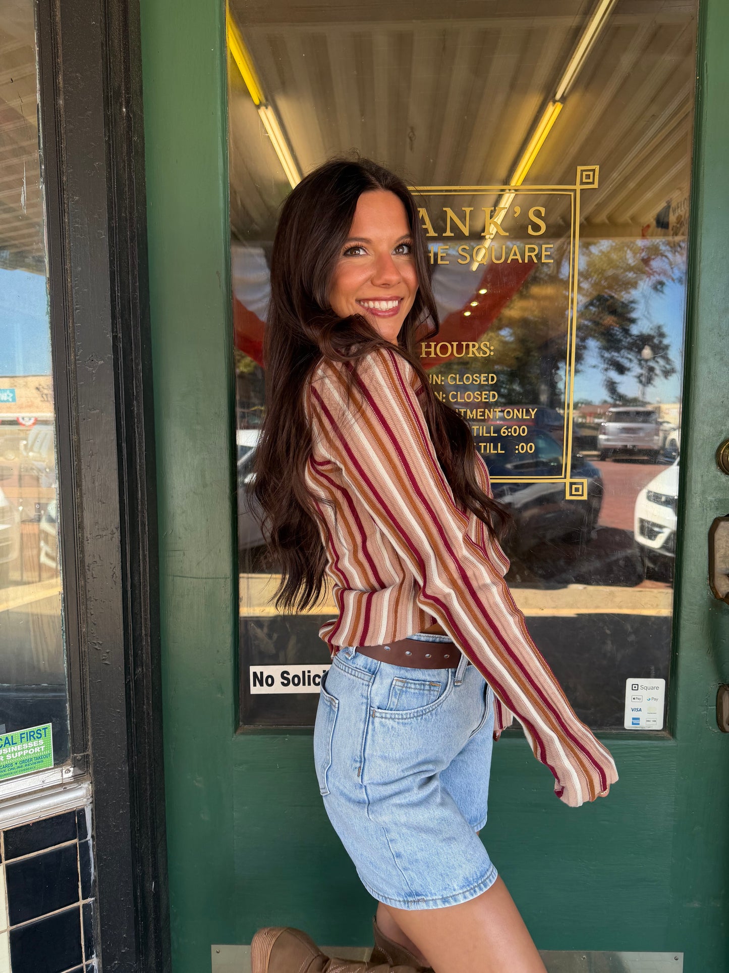 Main Street Stripe Top