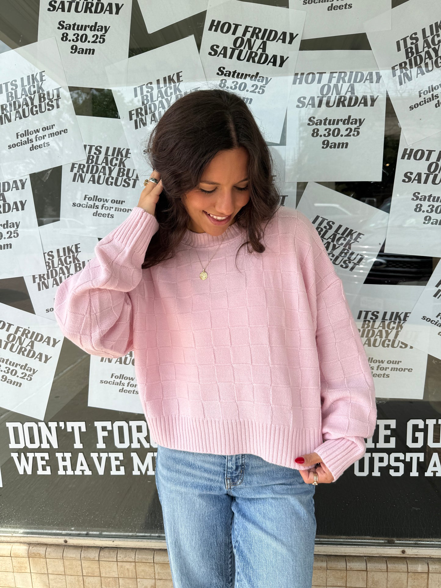 Everyday Checkered Sweater