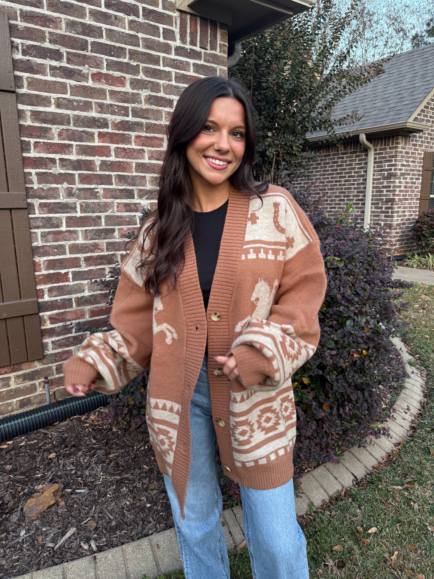 Western Horse Cardigan