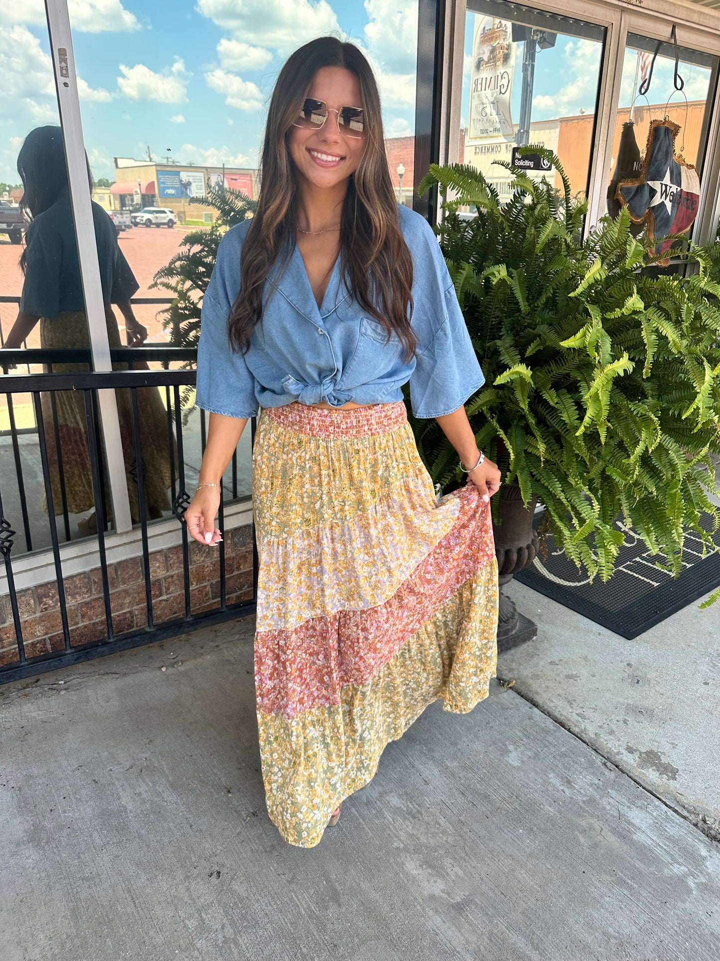 Tea Blossom Maxi skirt