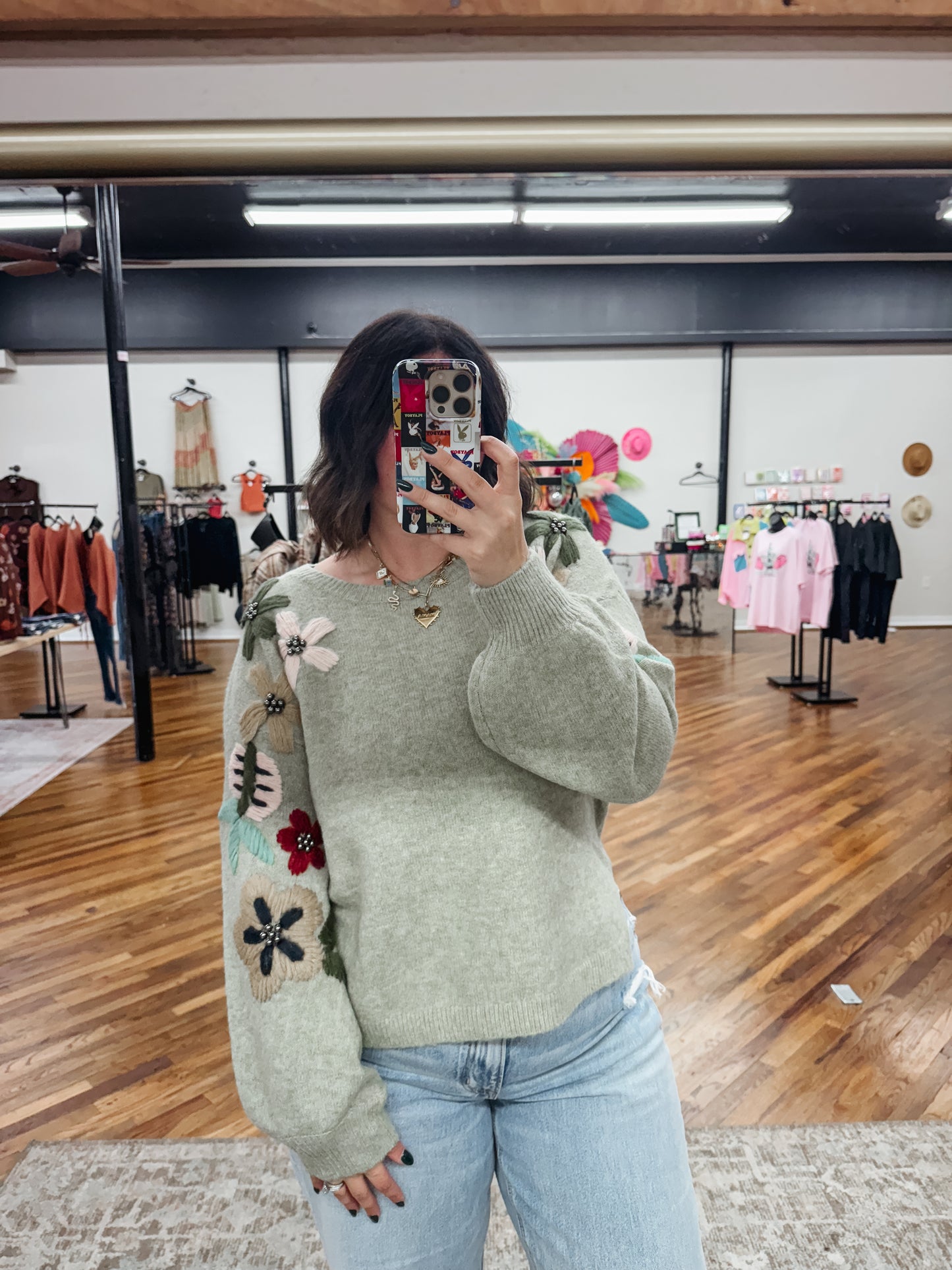 Flower Patch Sweater