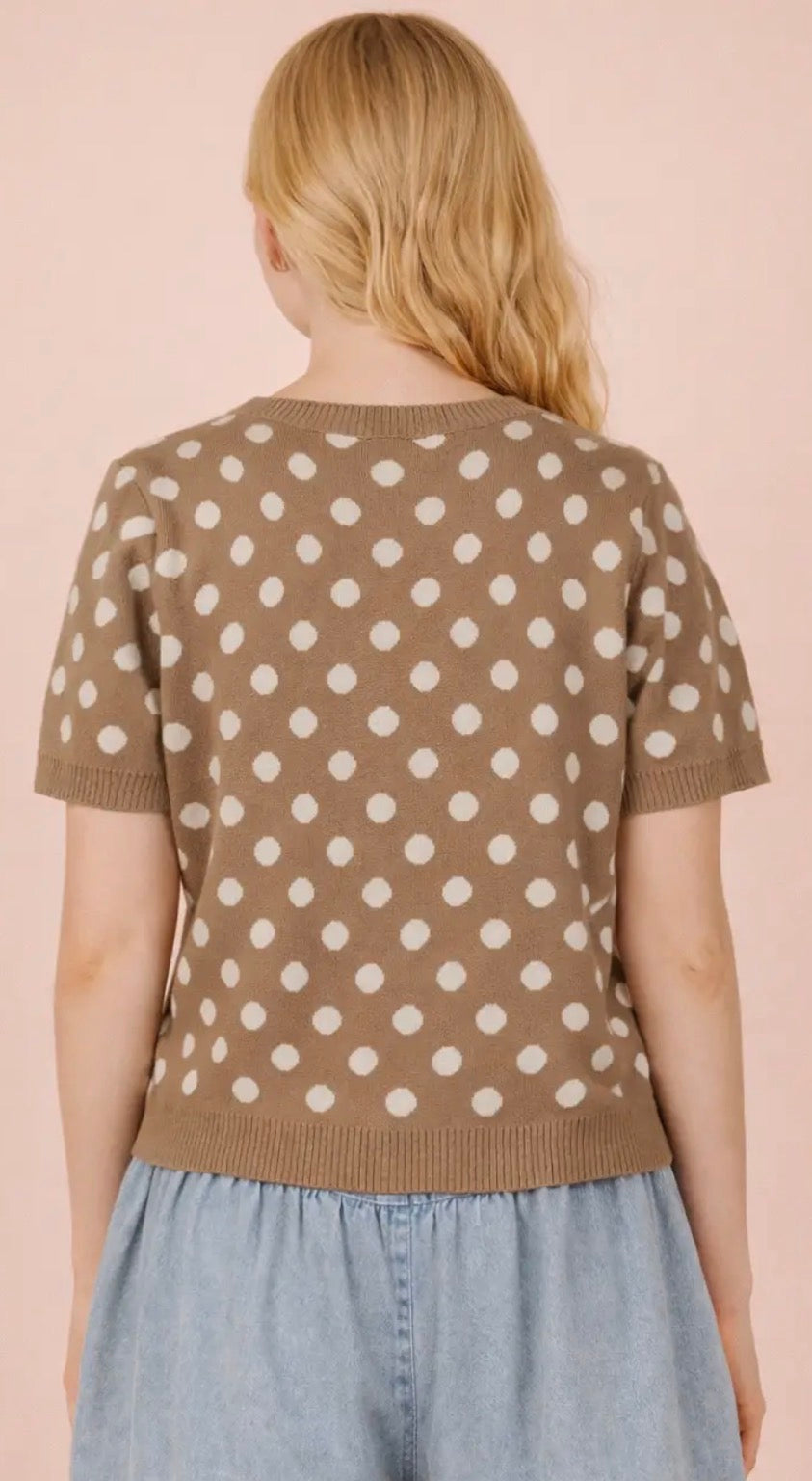 Polka Dot Cardi Top