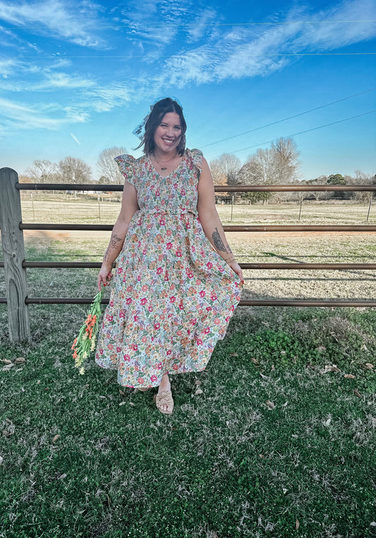 Spring oasis dress