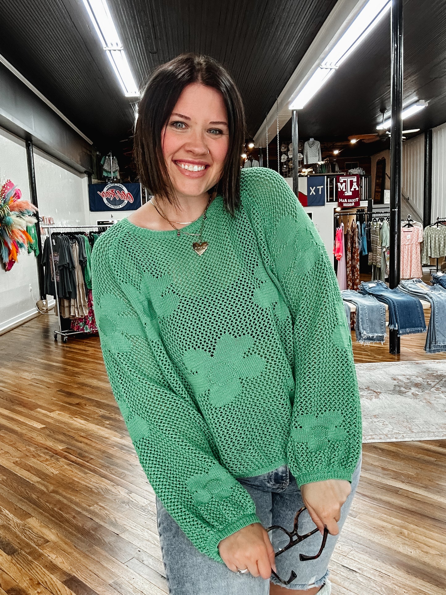 Garden getaway knit top