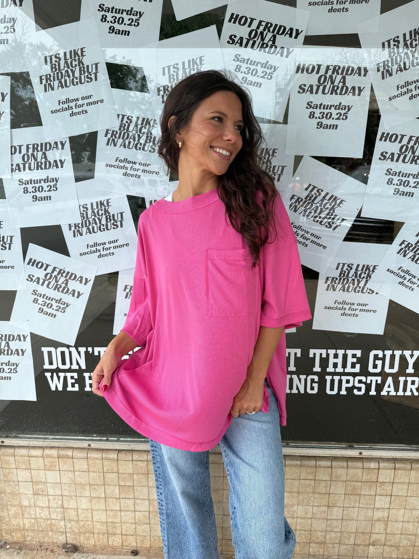 Ribbed Boyfriend Top