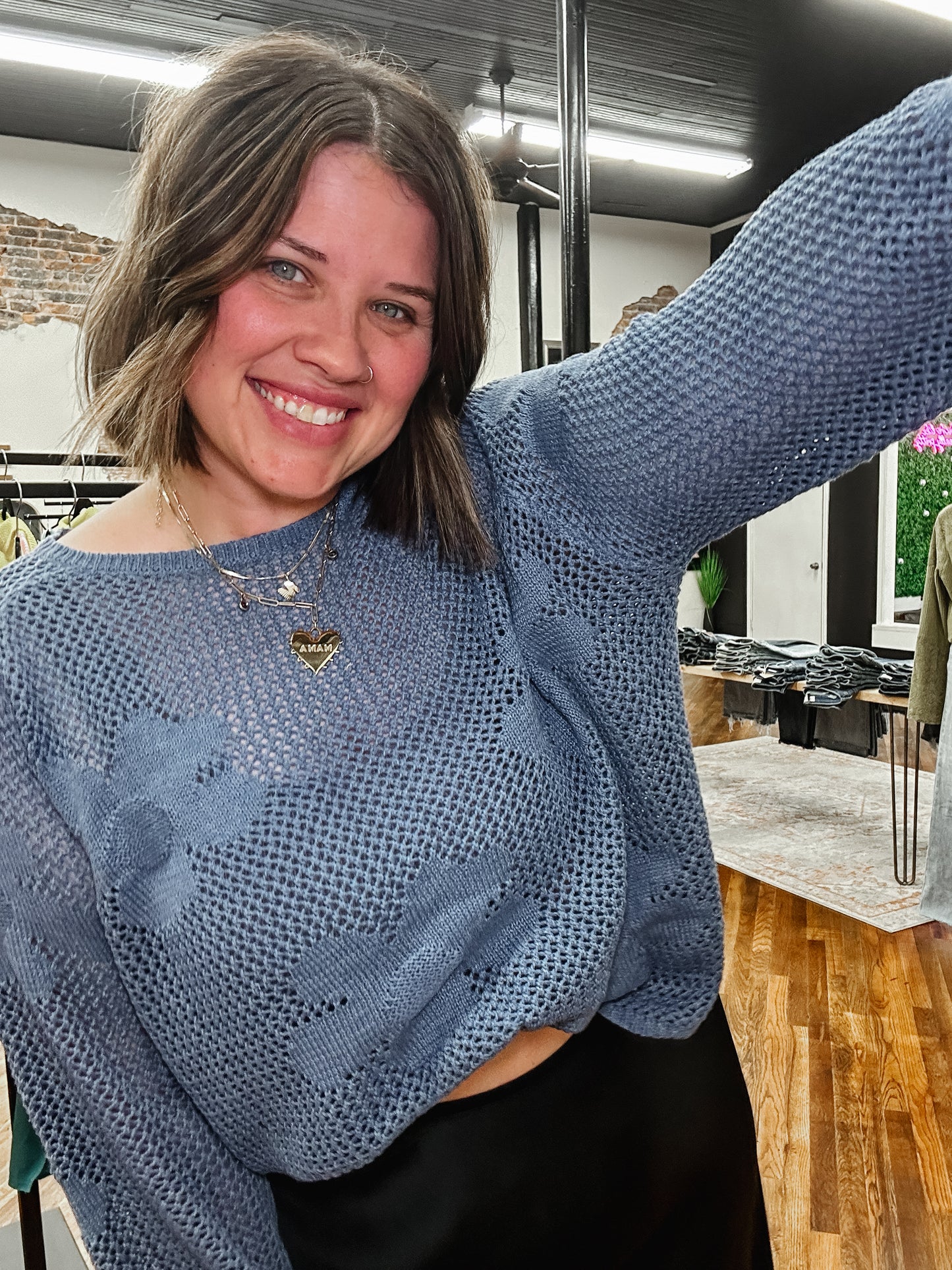Garden getaway knit top