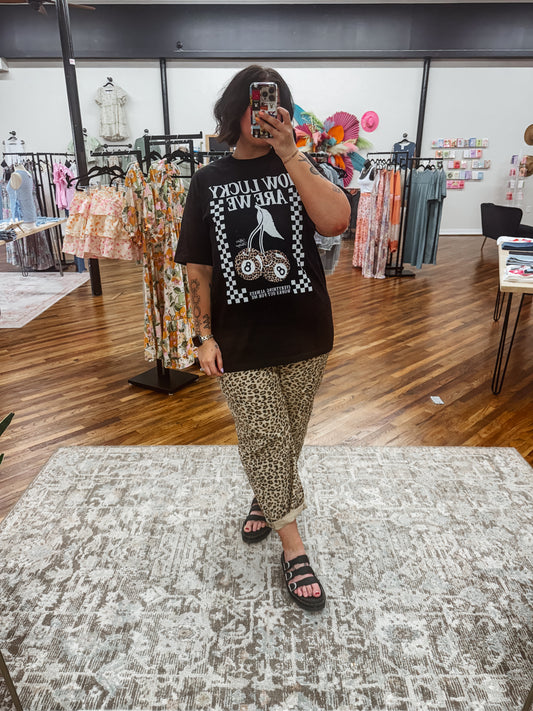 How lucky are we tee Cherry tee