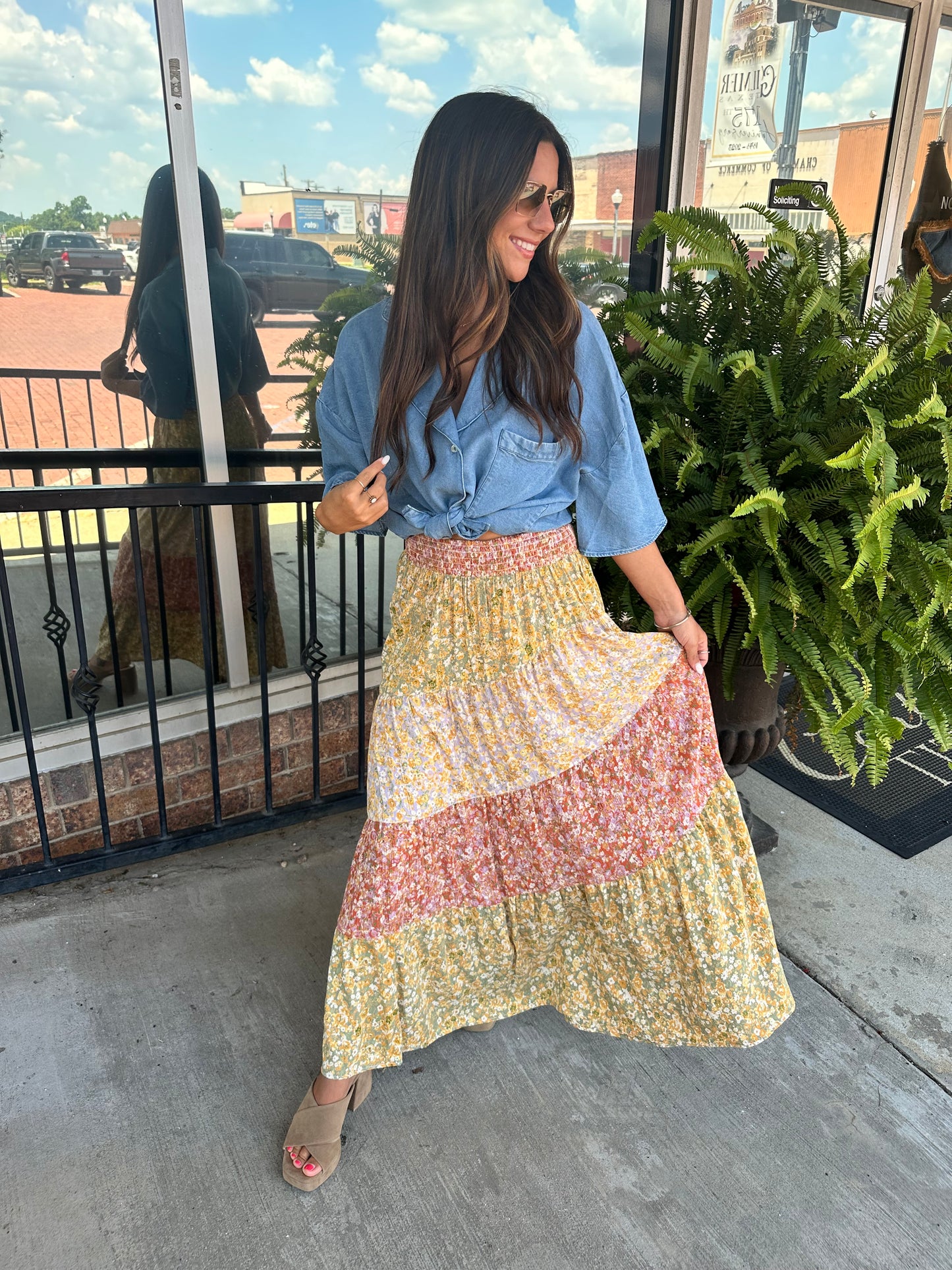 Tea Blossom Maxi skirt