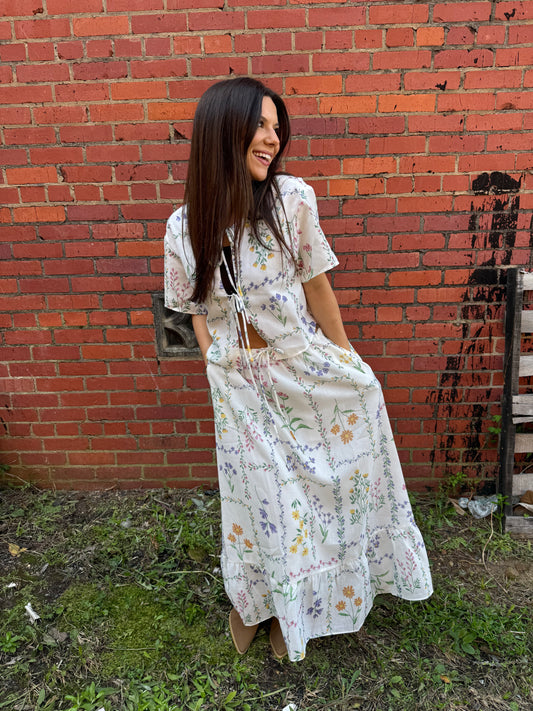 Folkcore Tie Top