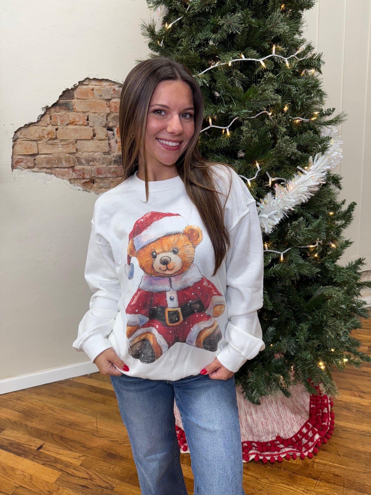 Teddy Santa Sweatshirt