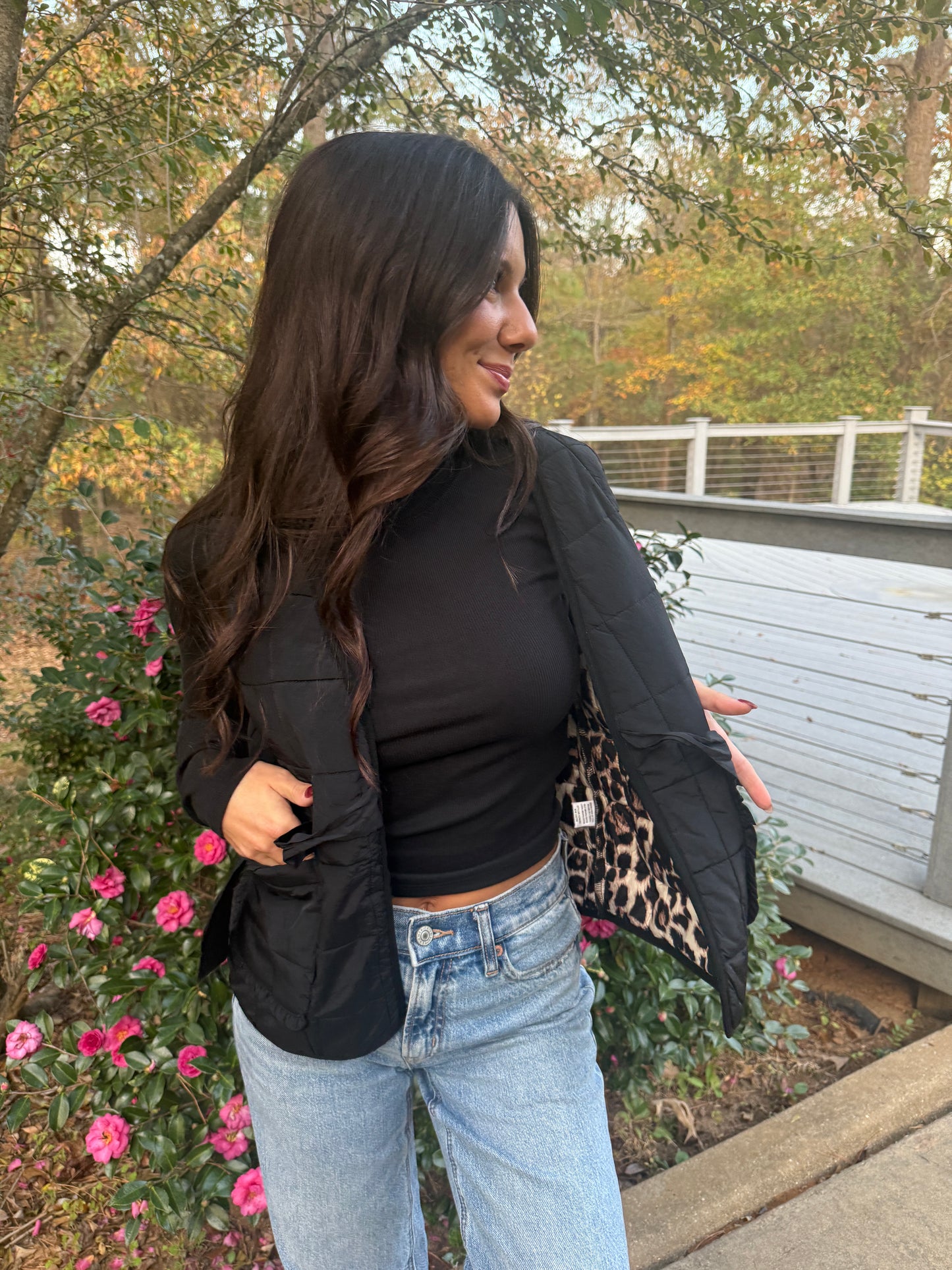 Quilted Leopard Vest