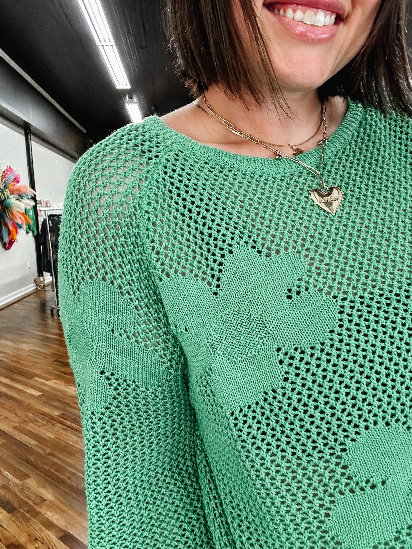 Garden getaway knit top