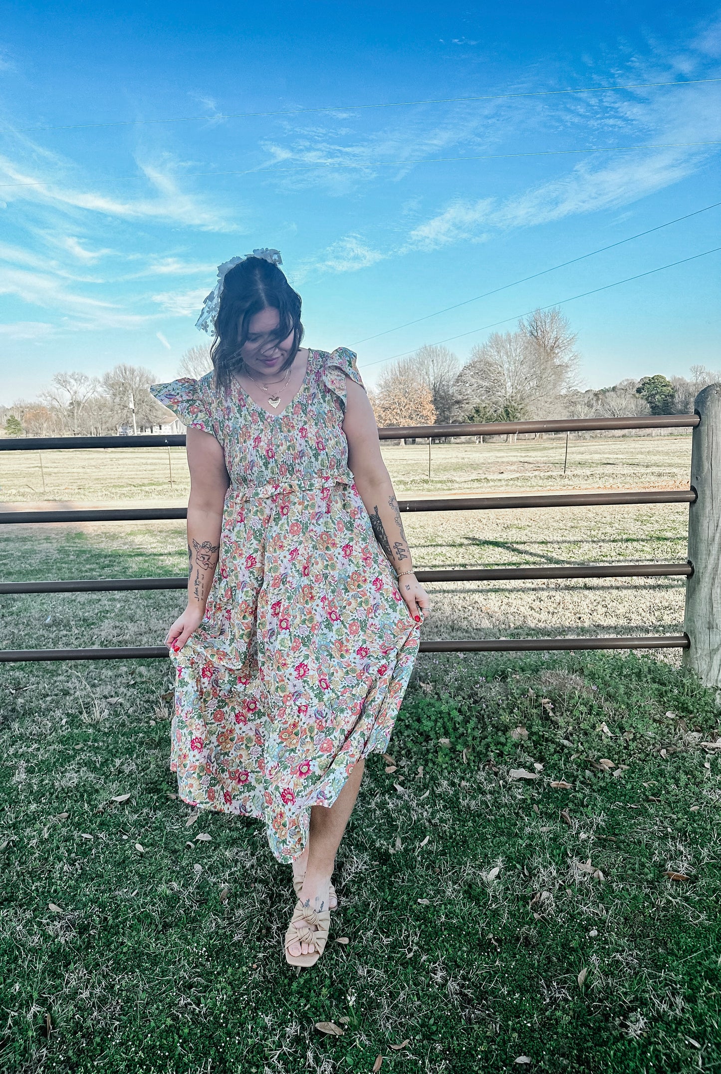 Spring oasis dress