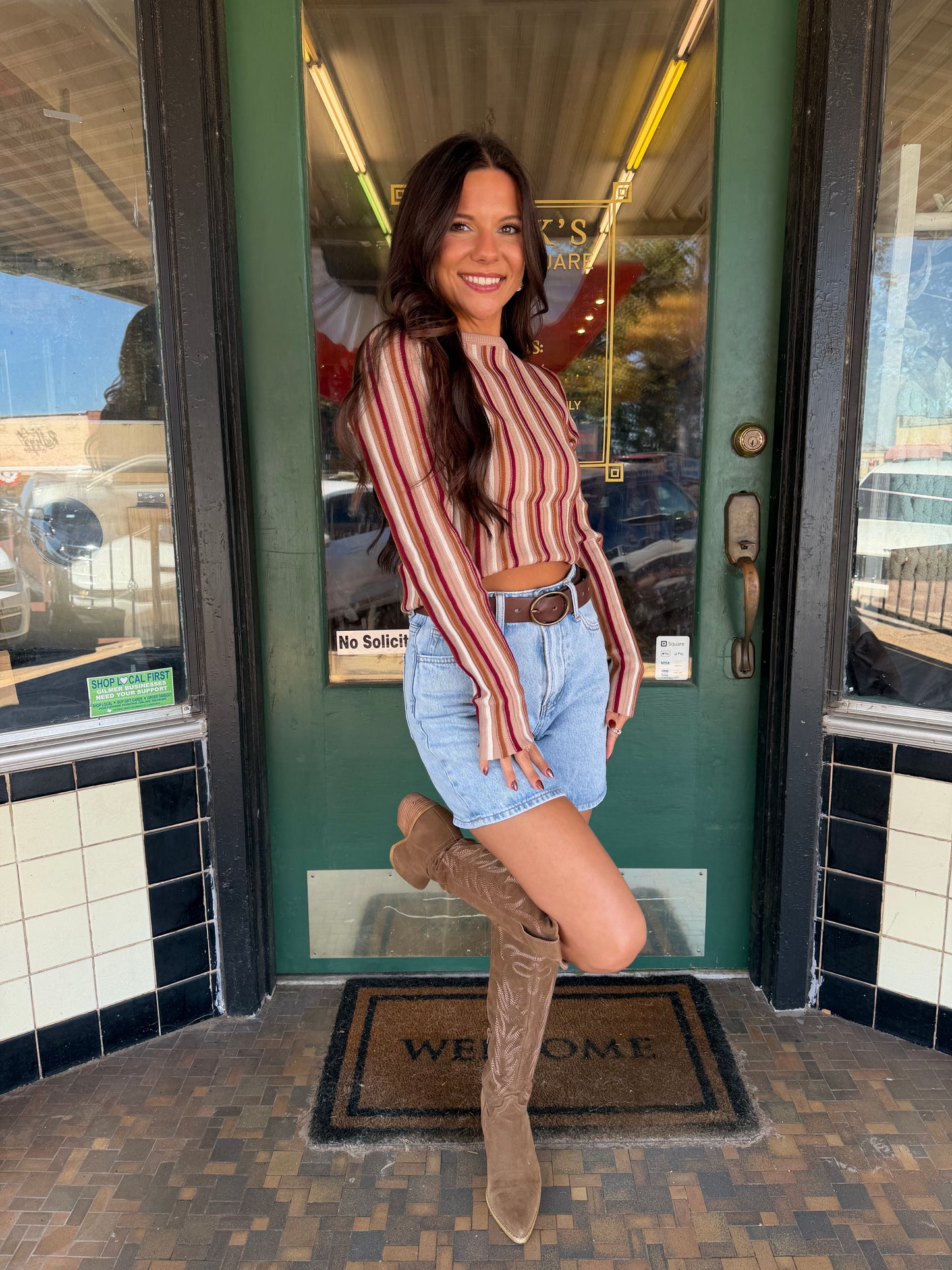 Main Street Stripe Top