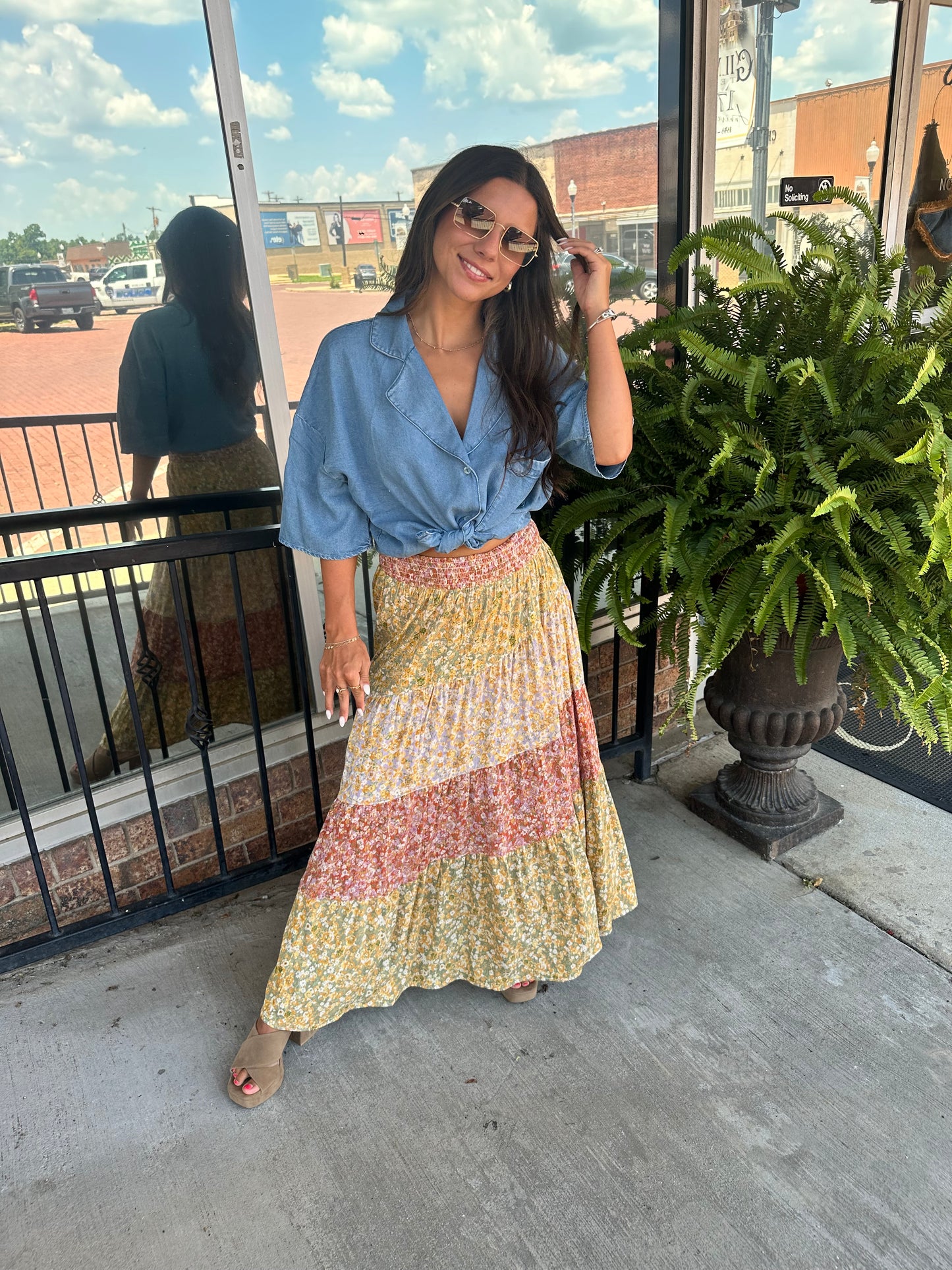 Tea Blossom Maxi skirt