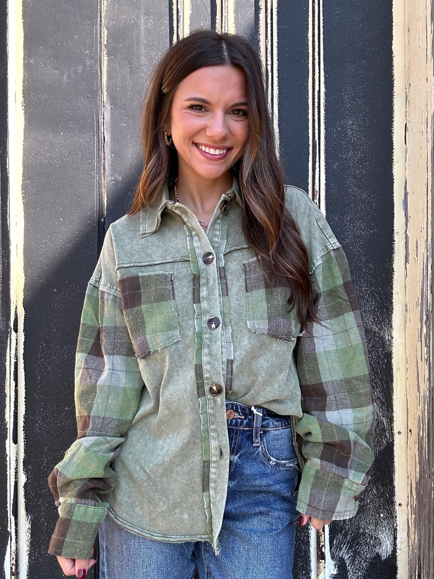 Sweet plaid shacket