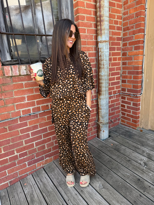 Leopard Print Pants