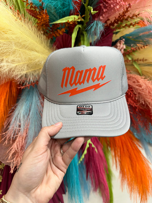 Mama Lighting Bolt Trucker