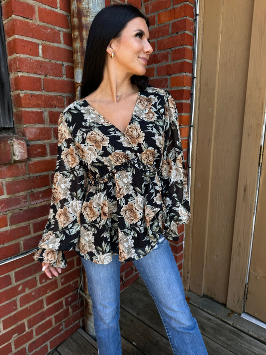 Floral Gal peplum